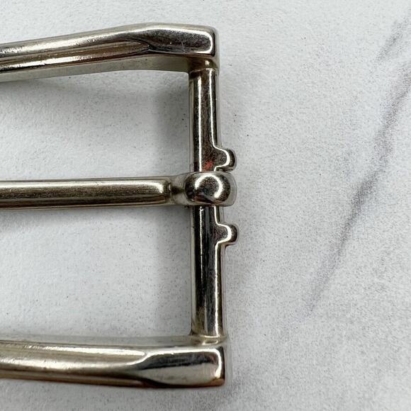 Silver Tone Simple Basic Belt Buckle - Picture 6 of 9